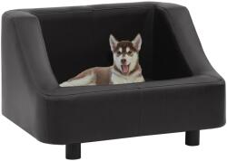 vidaXL Dog sofa 67x52x40 cm black pleather 170943