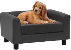 vidaXL Dog sofa 60x43x30 cm dark grey pleather 171071