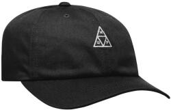 HUF Essentials Triple Tirangle Logo Curved Visor 6 panel sapka Black (HT00346-BLACK)