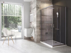 RAVAK Blix BLRV2K-100 zuhanykabin szatén+transparent (1 oldal) - szerelvenycenter