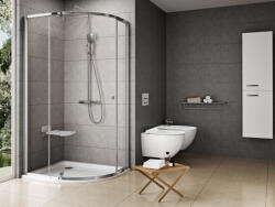 RAVAK Pivot PSKK3 80x80 zuhanykabin krómhatású+transparent - szerelvenycenter