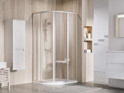 RAVAK Supernova SKCP4 90x90 195 zuhanykabin szatén+grape - szerelvenycenter