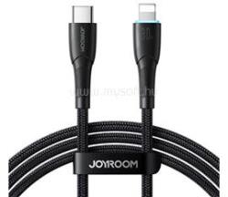 JOYROOM STARRY adatkábel (Type-C - lightning, 30W, PD gyorstöltő, 100cm, LED jelzés) FEKETE (JOYROOM_SA32-CL3_BLACK) (JOYROOM_SA32-CL3_BLACK)