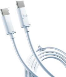 3mk Protection Cablu Date si Incarcare USB-C - USB-C 3MK Hyper, 100W, 2m, Alb