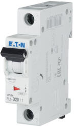 Eaton kismegszakító, 6 kA, 1 P, pl6-d20/1-286546 (286546)