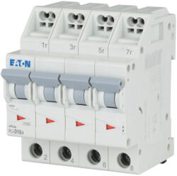 Eaton kismegszakító, 10kA, dugaszolókA, pcsokkA, l, pli-d16/4-101370 (101370)