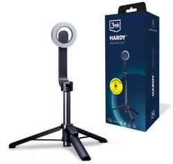 3MK Selfie Stick Bluetooth 3MK Hardy MagSelfie, Lungime 72 cm, Negru