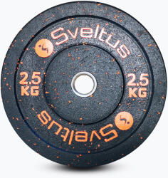 Sveltus Olimpiai bumper tárcsa Sveltus Olympic Disc Bumper 2, 5 kg black Súlytárcsa