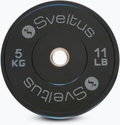 Sveltus Olimpiai bumper tárcsa Sveltus Training Olympic Disc 5 kg black Súlytárcsa