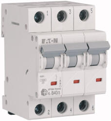 Eaton home kismegszakító 4, 5kA, három pólusú, 40A, b jelleggörbe, hl-b40/3-194785 (194785)