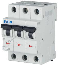 Eaton kismegszakító, 15kA, három pólusú, faz-k1, 6/3-278903 (278903)