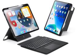 Dux Ducis DK Series Bluetooth billentyűzet tok Apple iPad Pro 12.9 (2020/2021/2022) - Fekete tok