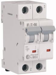 Eaton home kismegszakító 4, 5kA, kétpólusú, 63A, b jelleggörbe, hl-b63/2-194767 (194767)
