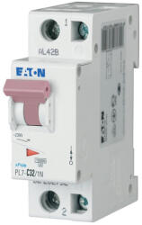 Eaton kismegszakító, 10kA, 1P+0, pl7-c32/1n-262752 (262752)