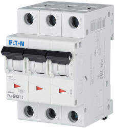 Eaton kismegszakító, 6 kA, 3 P, pl6-b63/3-286595 (286595)
