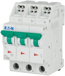 Eaton kismegszakító, 10kA, dugaszolókA, pcsokkA, l, pli-c6/3-101317 (101317)