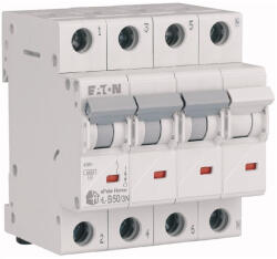 Eaton home kismegszakító 4, 5kA, 3P+N, 50A, b jelleggörbe, hl-b50/3n-194806 (194806)
