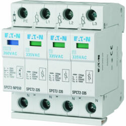 Eaton komplett túlfeszültség levezteő, c, három pólusú+n, uc=335V AC, spct2-335-3+npe-167622 (167622)