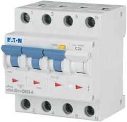 Eaton áramvédő kismegszakító 4, 5kA, 3P+N, mrb4-20/3n/c/003-a-120677 (120677)