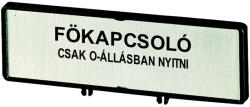Eaton felirati tábla főkapcsol /t5(b), p3, zfs80-p3-205565 (205565)