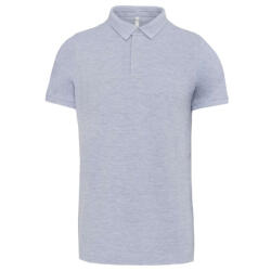 Designed To Work Férfi galléros póló Designed To Work WK225 Men'S Short Sleeve Stud polo Shirt -XL, Oxford Grey
