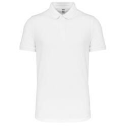 Designed To Work Férfi galléros póló Designed To Work WK225 Men'S Short Sleeve Stud polo Shirt -XS, White