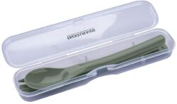 Fackelmann Set tacamuri Fackelmann To Go 4 piese plastic rezistent verde ideal pentru calatorii si copii (26928) Tacam