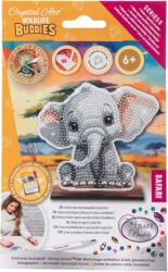 Craft Buddy Kit de broderie cu diamante Craft Buddy - Crystal Art Buddies: Elefant, 7 piese (CBCAFGR-31GEN038)