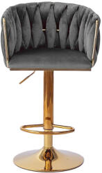  Állítható Glamour Loft fonott MARBELLA szék szürke színben