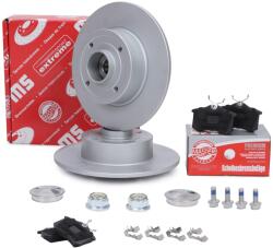  Fékbetétek + Tárcsák Csapágyzással Hátsó Renault