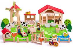 Bigjigs Toys Голяма дървена ферма (BJ415)