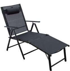 Jumi Kerti nyugágy, alumínium, hálóval, összecsukható, állítható, 110x52x102 cm, Jumi - pepita - 35 588 Ft