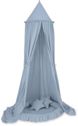  Készlet: gyerekszobába való függő baldachin, fodros fodros fodros párnák - piszkoskék