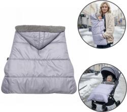 Kidizi Husa protectie de iarna pentru carucior si marsupiu Kidizi All Grey, model universal transformabil (5949551919117)