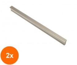 Ideal Feroluc Set 2 x Maner Model 806, 480 mm, Finisaj Aluminiu (EDI-2xIFR-45109)