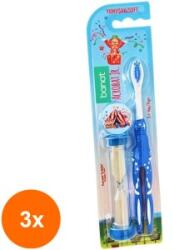 Banat Set 3 x Periuta de Dinti Banat Acrobat Soft, cu Peri Moi, 5+ Ani (ROC-3xBANAT00046)