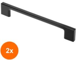 Ideal Feroluc Set 2 x Maner Model B0014/W1203, 96 mm, Finisaj Negru (EDI-2xIFR-16615)