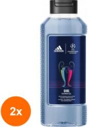 Adidas Set 2 x Gel de Dus Adidas UEFA Goal, Barbati, 400 ml