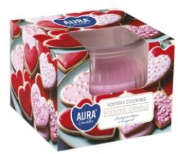 AURA Lumanare Parfumata in Pahar, Prajituri cu Vanilie, Timp de Ardere 18 Ore, Aura (LCA-SN69-436)