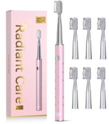 JTF Periuta de Dinti Electrica JTF J30, Roz, Inclus 6 Capete Rezerva, Cablu Reincarcare (SMT-1663)