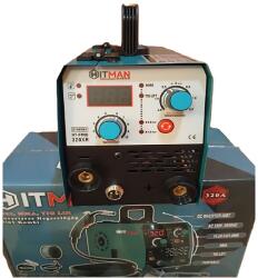  HITMAN 3in1 inverteres CO2 hegesztőgép - kombi hegesztő védőgáz nélkül, multifunkciós FLUG/MMA/TIG használatra HT-FMIG-320XR (BBD)