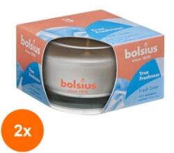 Bolsius Set 2 x Lumanare Parfumata in Pahar Mic, Bolsius, Balsam (GIL-2xLCA-TRU-LPS-50/80-58-TS)