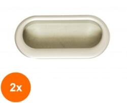 Ideal Feroluc Set 2 x Maner Ingropat Oval Satinat (EDI-2xIFR-62278)