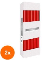 BISPOL Set 2 x 10 Lumanari Conice Bispol Rosii (GIL-2xLCA-S30-030-A10)
