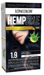 LONCOLOR Vopsea de Par Permanenta Loncolor Hempstyle, 1.9 Negru Albastru, 100 ml