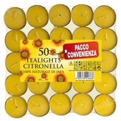 LCA Lumanari Pastila Citronella, 4 Ore, 50 Bucati (LCA-CIT-P50)