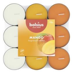 Bolsius Lumanari Pastila Bolsius in Trei Culori, Mango, Timp de Ardere 3.5 Ore, 18 Bucati (LCA-PBA18N-10-MAN)