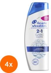 Head & Shoulders Set 4 x Sampon Anti-matreata Head & Shoulders Classic Clean 2-in-1 pentru Par Normal, 200 ml