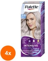Schwarzkopf Palette Set 4 x Decolorant Schwarzkopf Palette Intensive Color Creme 10-19 Blond Argintiu Rece, 110 ml