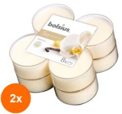 Bolsius Set 2 x 8 Lumanari Pastila 8h, Bolsius - Vanilie (GIL-2xLCA-TRU-PT40-75-TS)